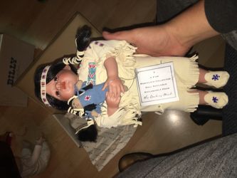 Prairie flowers doll Indian Native American