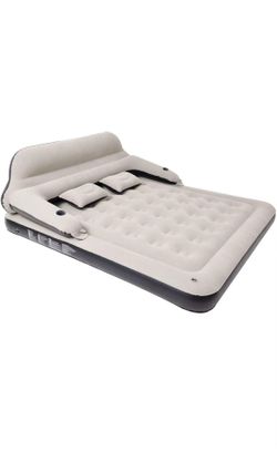 King Size Air Mattress Inflatable Bed with Headboard and Pillows,Blow Up Couch Sofabed