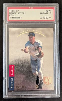 1993 SP Foil RC Derek Jeter PSA 8 #279