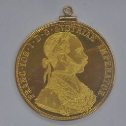 14KT YELLOW GOLD AVSTRIAE IMPERATOR GOLD COIN 16GRAMS 98% GOLD 23KT NO BAIL  883609-4