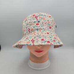Women's Art Class Floral Cotton Bucket Hat With Pocket OSFM