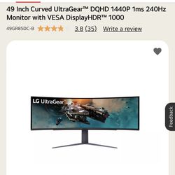 LG Ultra Gear 49 IN