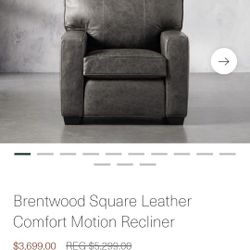 Used  Arhus Rowland Leather Motion Recliner $1,500