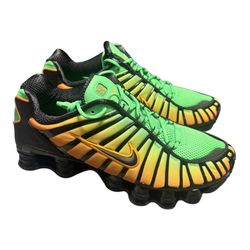 Nike Shox TL Mens 10 10.5 12 Green Shock Bright Ceramic Black Orange NEWe