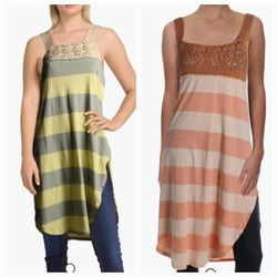 New Free People Long Tanks $40 Each 