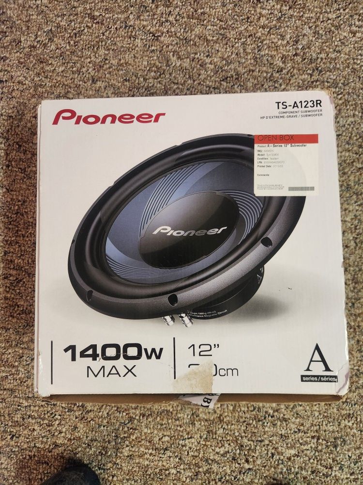 12" PIONEER SUBWOOFER (BRAND NEW)