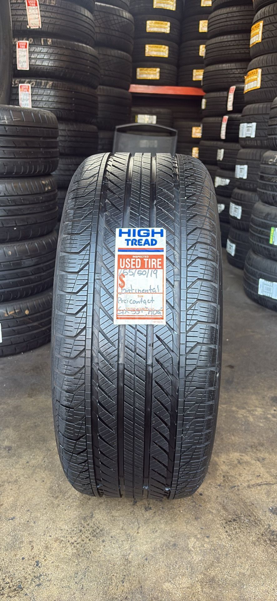 255/50/19 CONTINENTAL RF - ONE TIRE SEMI NEW - DOT 2024