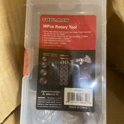 Toolman 36Pcs Cutters, Saw Blades, Grit Bar Set Kit For Dremel Rotary Tool