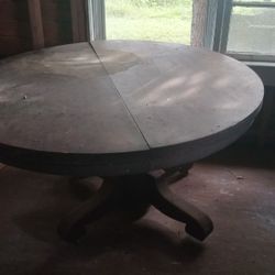 Antique Table And Hutch