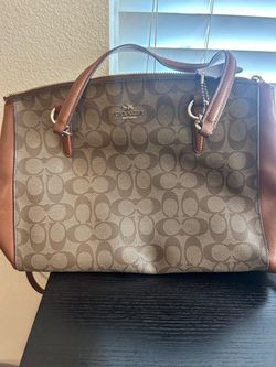 Brown coach purse