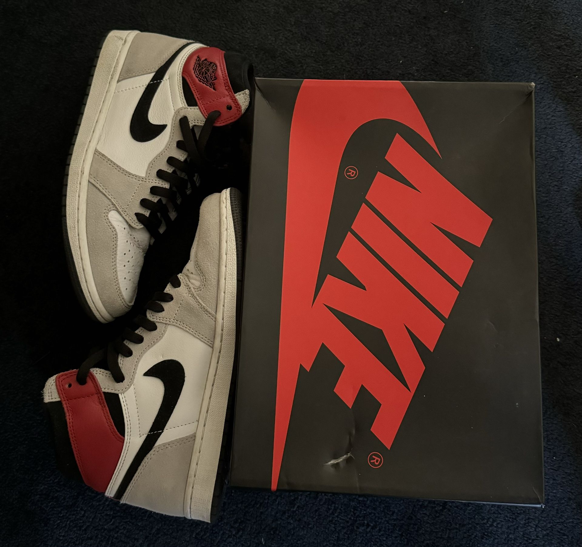 Air Jordan 1 Retro High Og Smoke Grey Sz 8