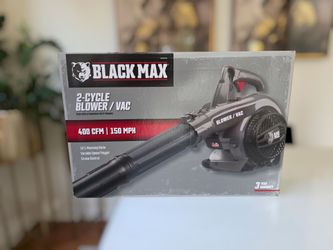 Black Max 26cc 2-Cycle Engine 400 CFM and 150 MPH Gas Blower / Vacuum