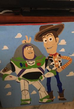 Hand drawn woody and buzz painting toy story for Sale in Boynton Beach FL OfferUp