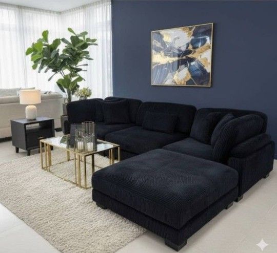 Sectional Sofa Black ⚫️ 😍