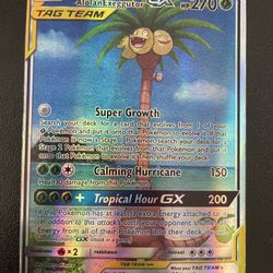 Rowlet & Alolan Exeggutor GX (alt full art)