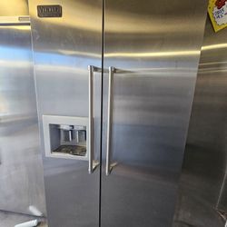 42" VIKING BUILT IN STAINLESS STEEL REFRIGERATOR 