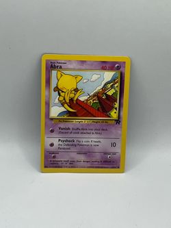 Pokemon Team Rocket Abra Card #49