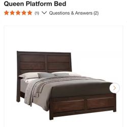 Full Bed frame &  Matching Night Stand- Great condition 