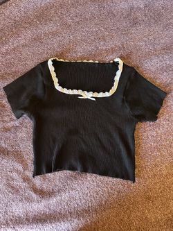 Black Crop Top