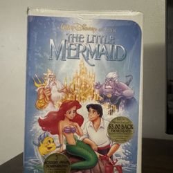 Disneys The Little Mermaid VHS Black diamond Edition Banned Cover SEALED $75