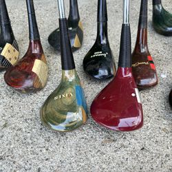 Vintage Wooden Golf, Clubs And Golf Club Sets And Golf Balls