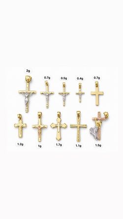 ✨ 14K GOLD CROSS PENDANT COLLECTION ✨