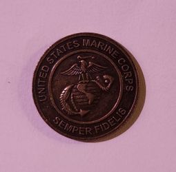 Vintage United States Marine Corps Semper Fidelis Toys For Tots Coin Token