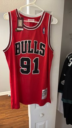 Mitchell & Ness Bulls #91 Rodman Jersey XL