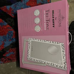Hello Kitty Led Mirror Like New 