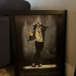 Holographic Michael Jackson Framed Art 
