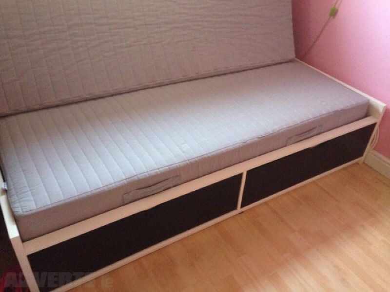 Twin Ikea Flaxa bed with mattress for Sale in Pleasanton, CA OfferUp