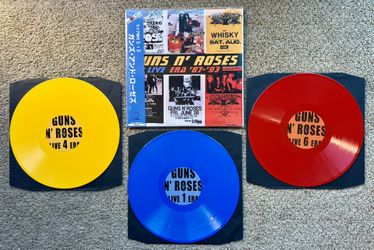 Guns N Roses Live Era 87-93 COLORED VINYL 3 LP BRAND NEW GNR RARE OBI 