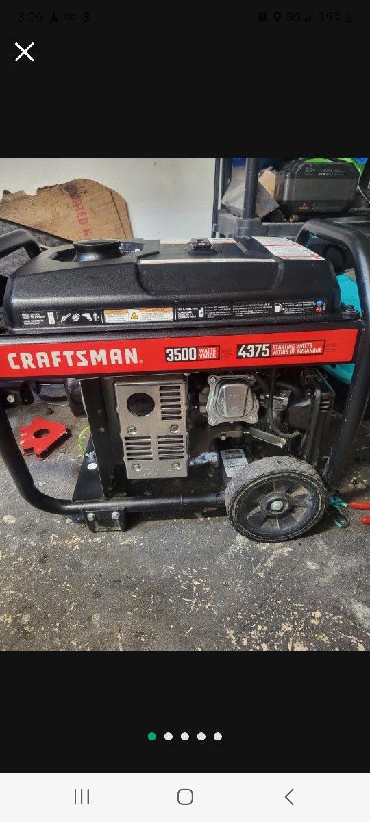 3500 Watt Generator Craftsman