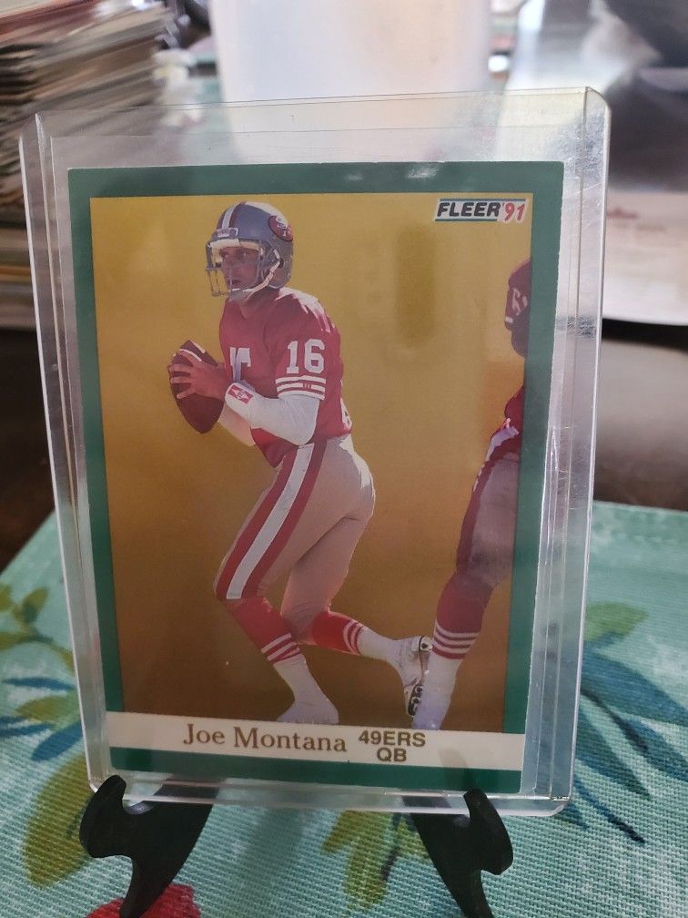 Joe Montana 1991 Fleer 1991 Score Football Cards