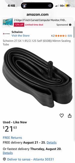 Schwinn 27.5X 1.95/2.125 Self (650B)/48mm Sealing Tube