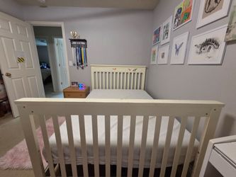 Full size bed and mattress