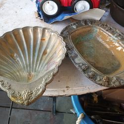 Old Silver Serving Trays