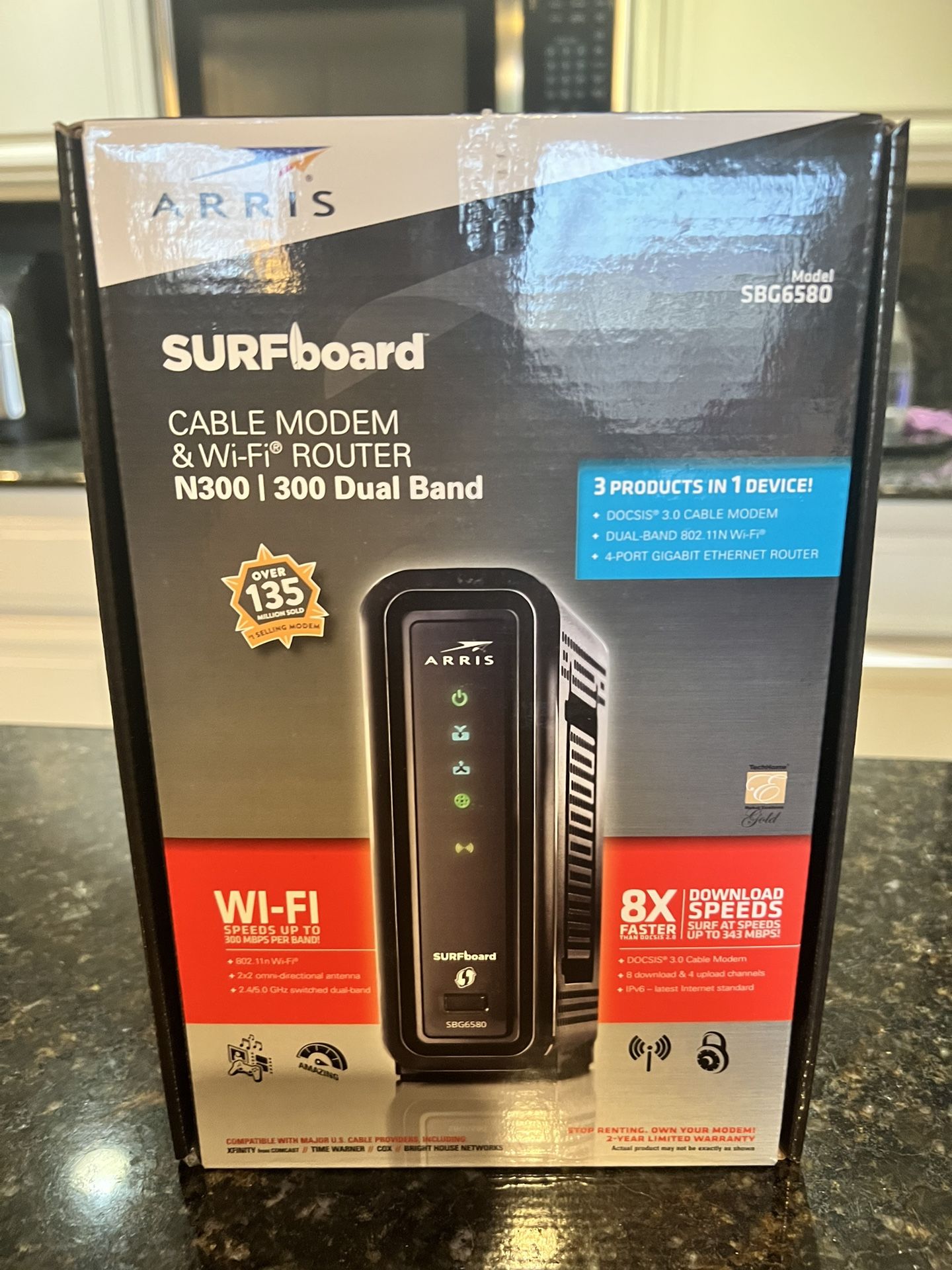 Arris SURFboard Cable Modem & Wi-Fi Router N300