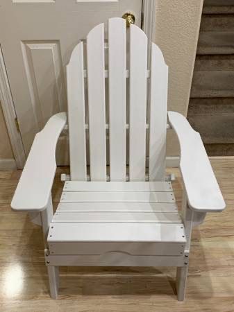 New LuXeo Balboa Adirondack Folding Chair Polywood Patio Furniture