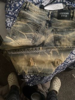 Stacked fit pants