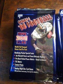Topps series 1 football cards 1996