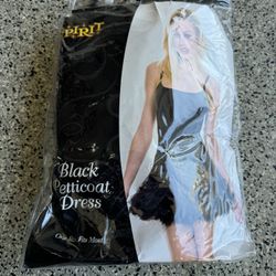 Halloween Costume Black Petticoat Dress