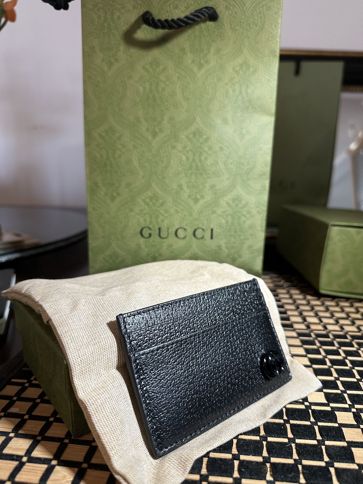 (Gucci) GG Marmont leather card holder