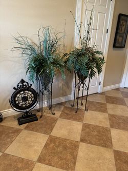Faux Fern Arrangements W/ Stands