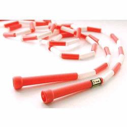 US Games7' Segmented Skip Rope, Red/White
