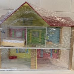 Kids Wooden Dollhouse