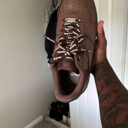 Supreme Brown Air Force 1s