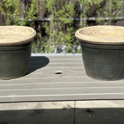 Heavy Large Ceramic Pots 10” Tall  $18.00 for each pot
