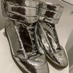 Maison Margiela Future Chrome Cracked Leather Size 41