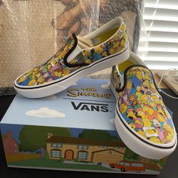 Vans Comfycush Slip-on The Simpsons Collection Size 7.5 W And 6 M